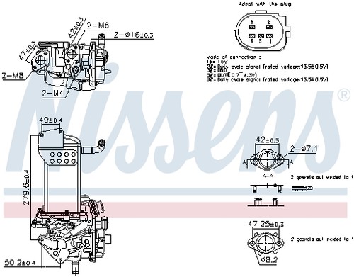 Nissens 98358 agr modul - nissens, agr-modul